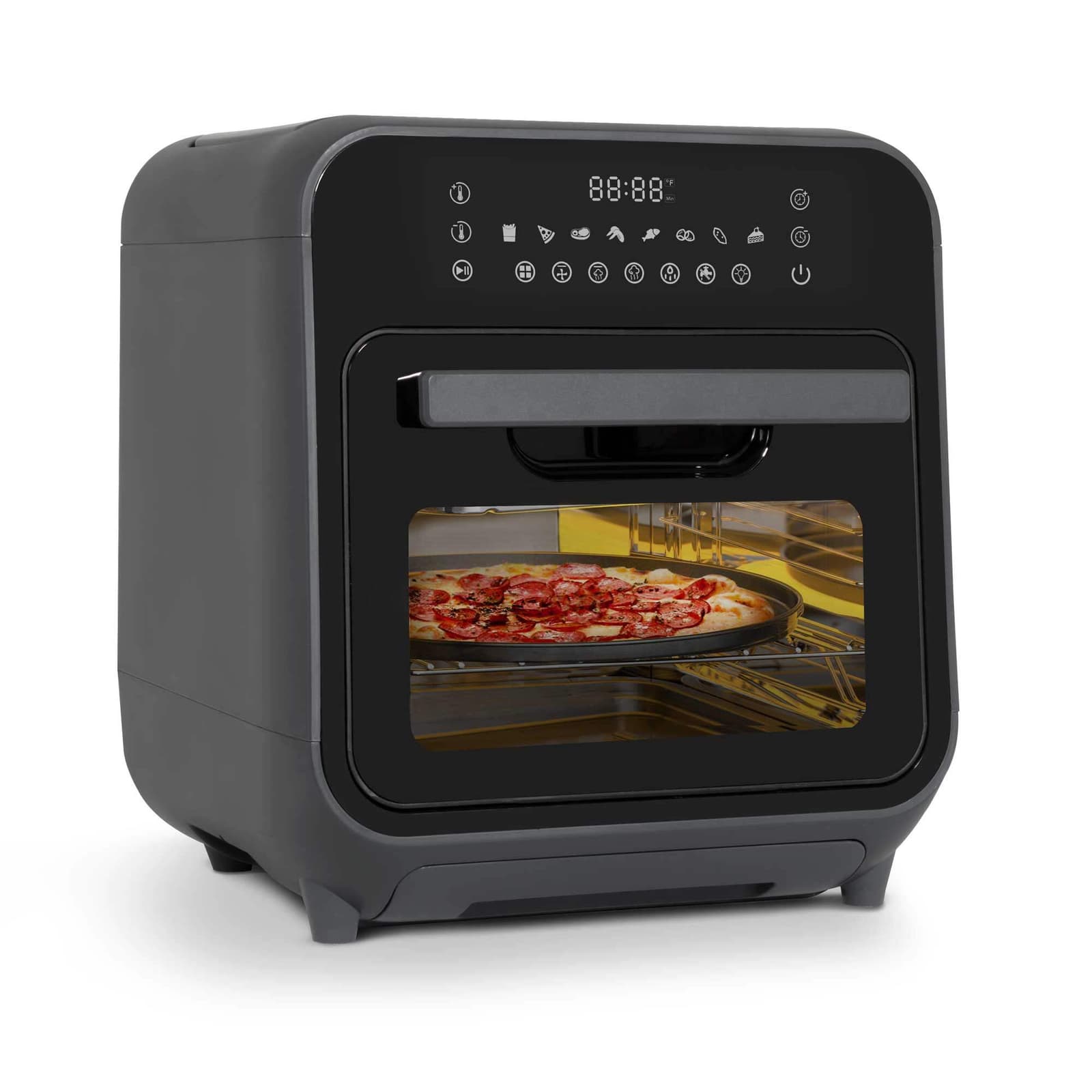 Air Fryer Oven| Steam| Self-Cleaning| 8 Preset Programs| 1635W| 15L - Black