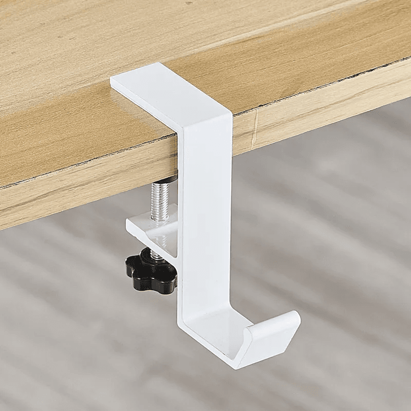 Adjustable Desk Edge Hook for Headsets and Backpacks