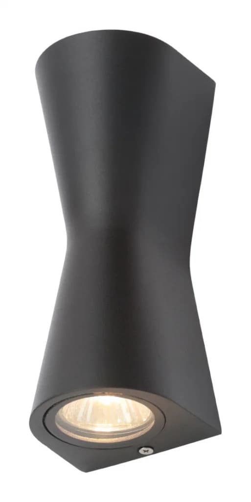 Outdoor Light Black Skye Double Spot IP44 Zink ZN-29347-BLK