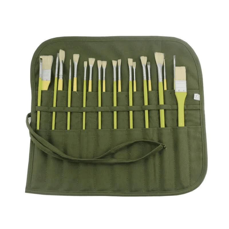 Painting Brushes Canvas Storage Bag| 22 Slots Watercolour and Gouache Brushes Ca