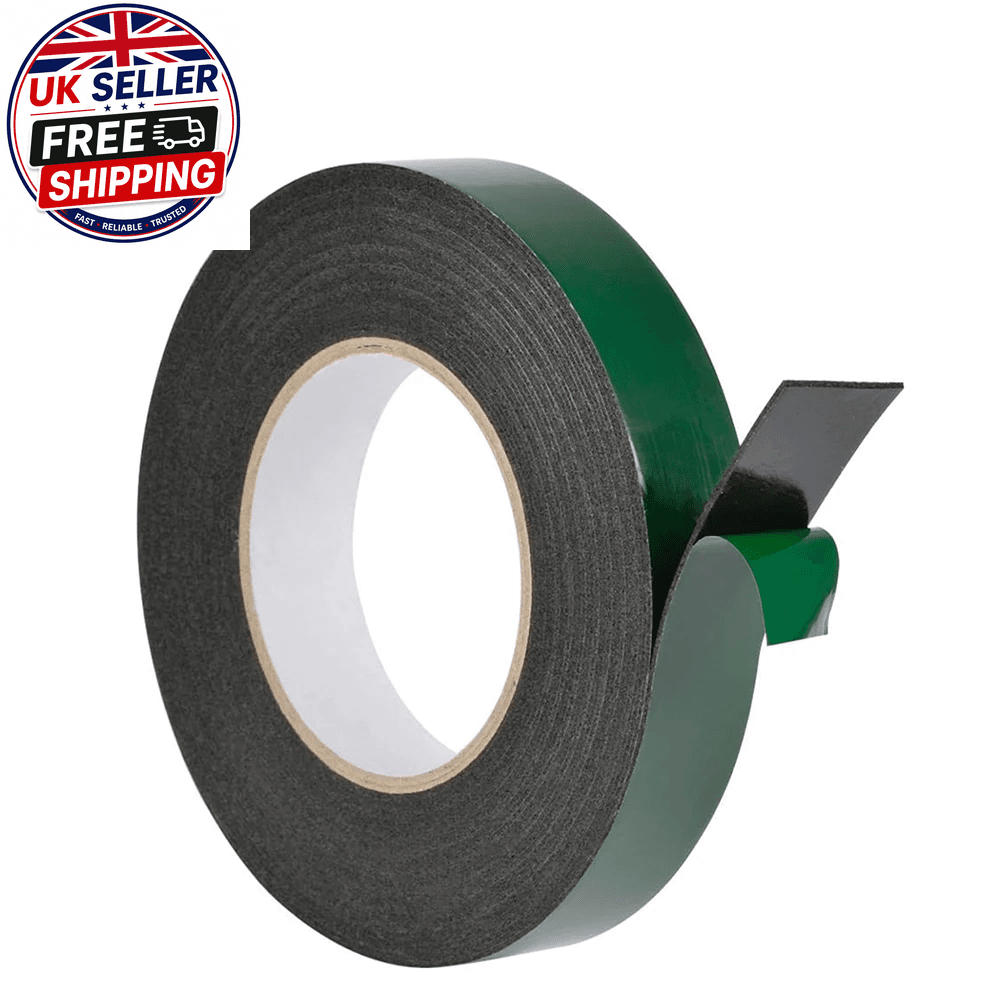 10M Double Sided Foam Tape 8-50Cm Width Black PE Sponge Ultra-Strong Self-Adhesi