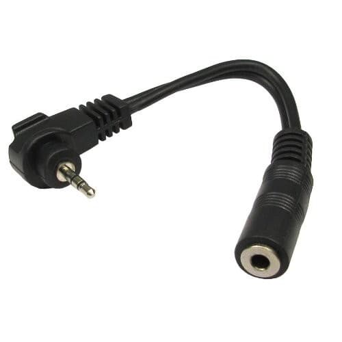Right Angle 2.5mm Stereo Jack Plug to 3.5mm stereo Socket Extension Adapter Lead