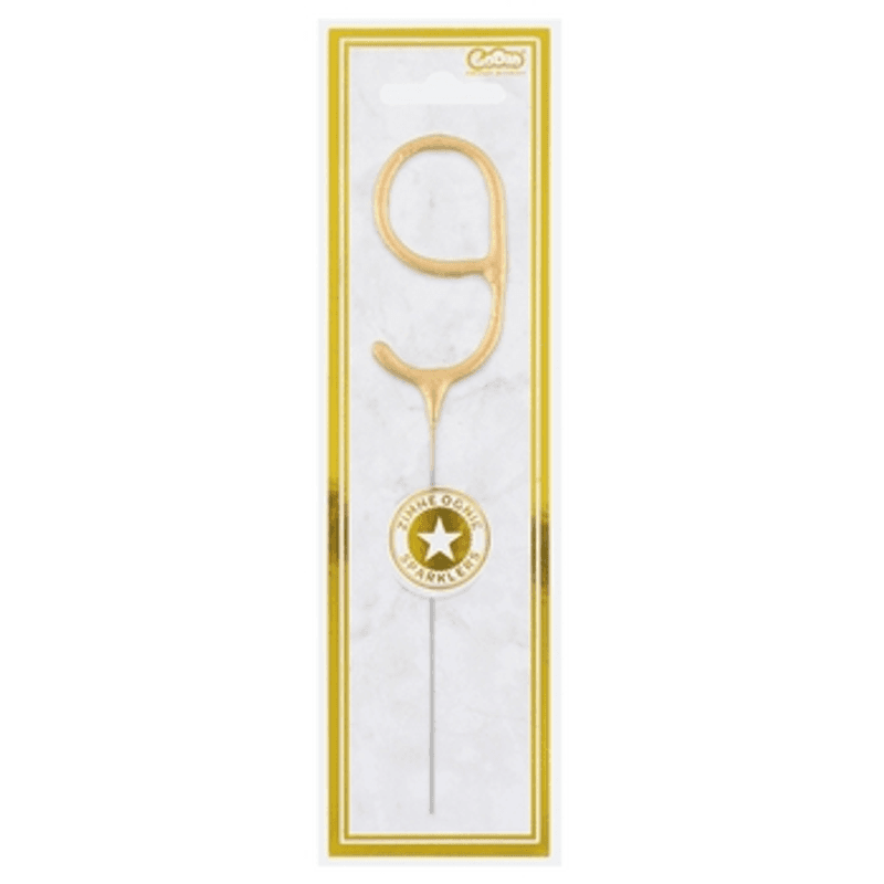 5902973123166 Złota cyfra 9 (zimny ogień) 7,5 cm Godan