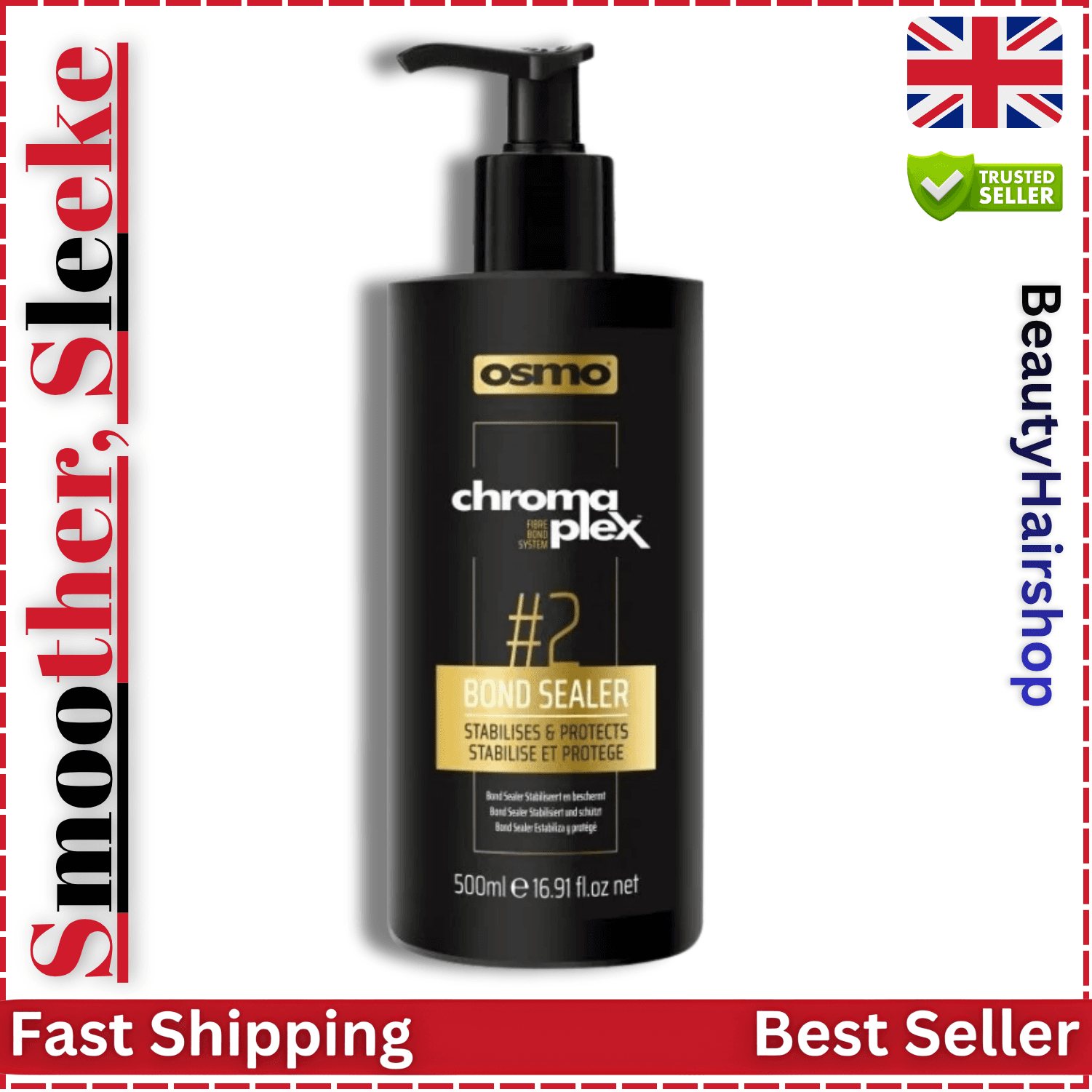 Osmo Chromaplex No.2 Bond Sealer 500ml Hair Bond Repair Treated Hair Bleached