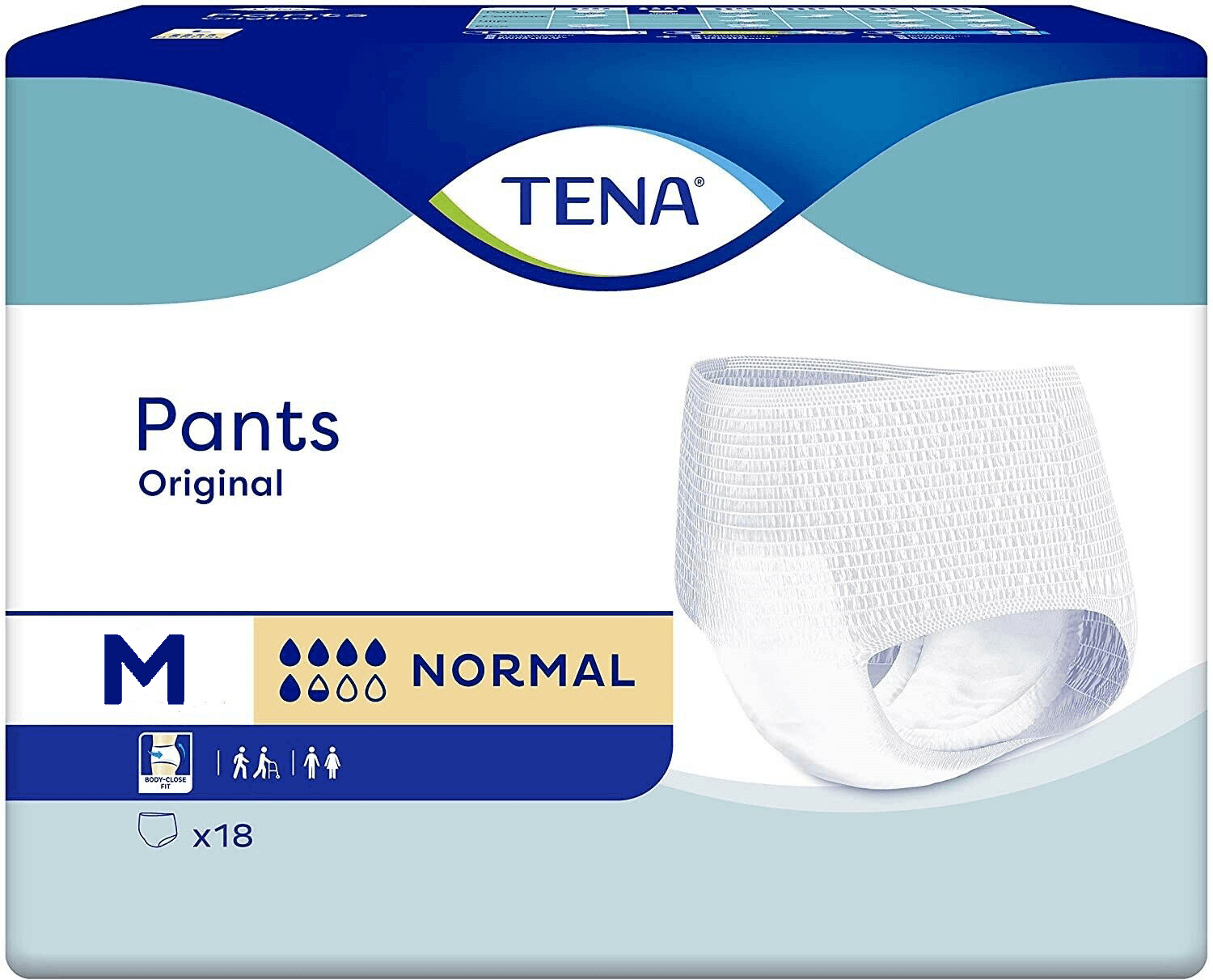 Tena Pants - Original - Medium - Pack of 18 Incontinence Pants