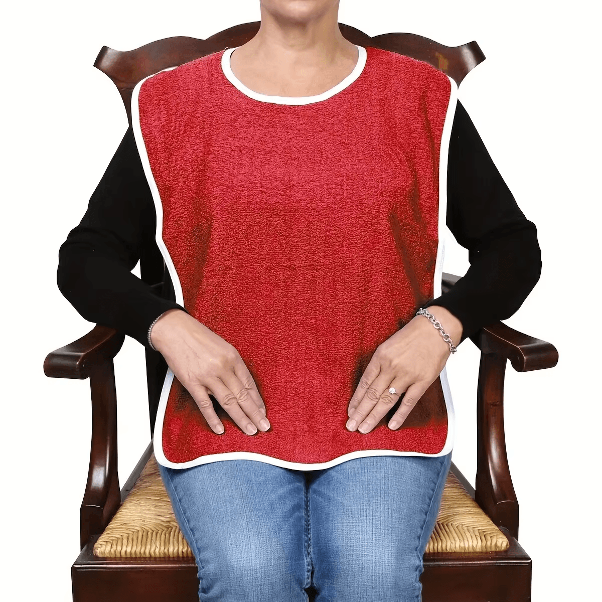 1Pcs Stain Resistant Adult Bibs for Men and Women - Perfect for Seniors and a Me