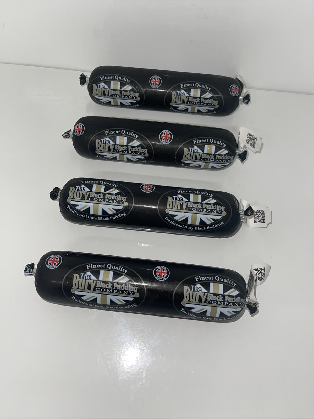 Traditional Bury Black Pudding 4 X 220g Finest Quality Bury Blood Sausage