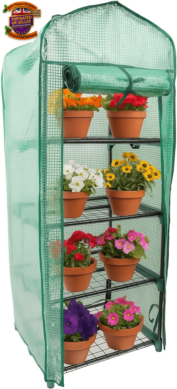 🪴 Greenhouse 5 Tier Mini Green House for Indoor Outdoor Use Heavy Duty Uk