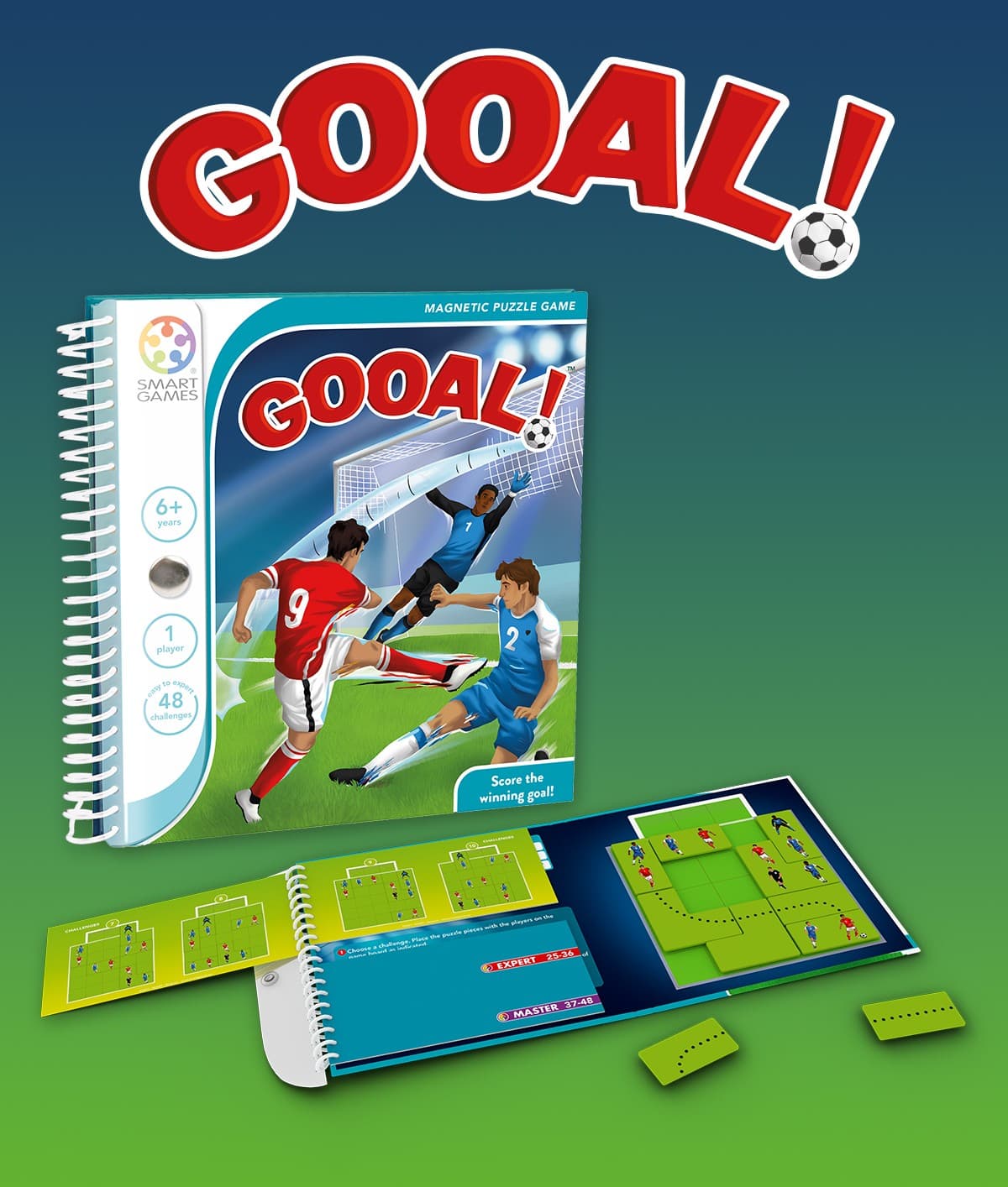 SmartGames Gooal! Football Travel Logic Game SGT-320