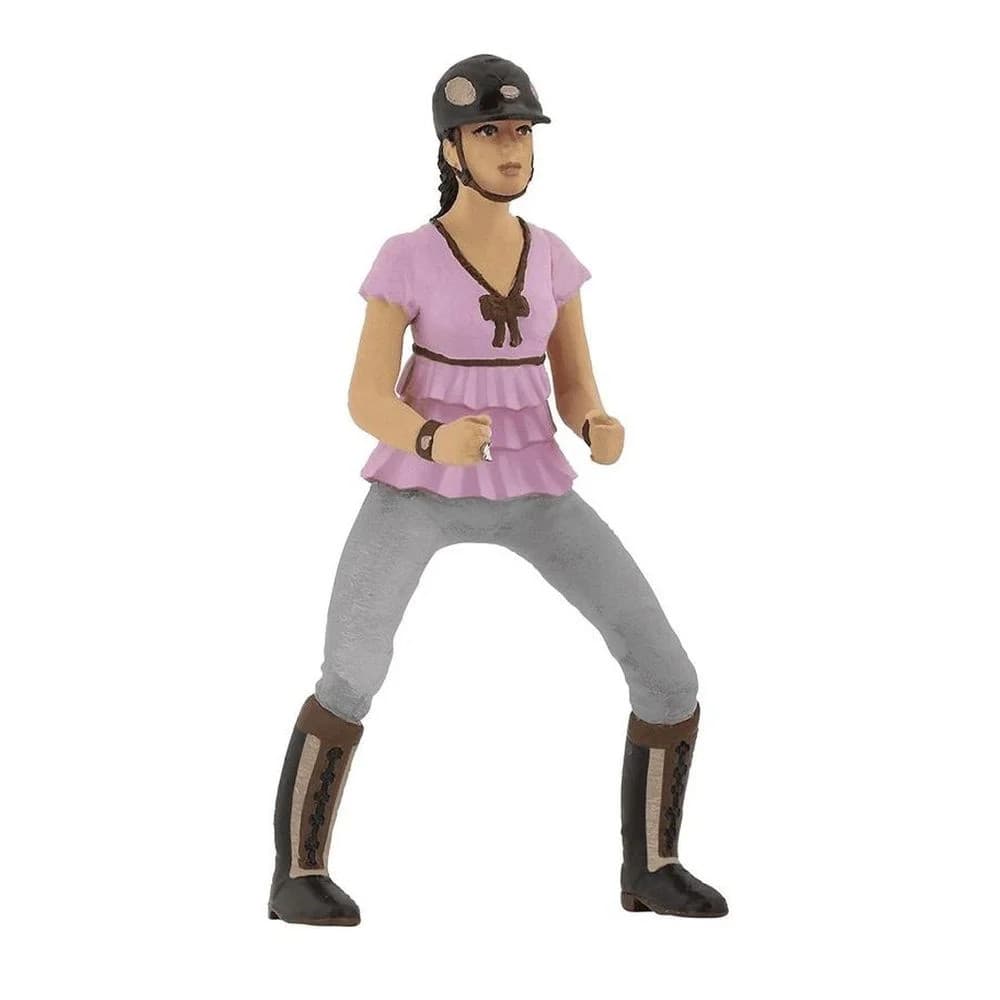 Female Rider Pink Figurine