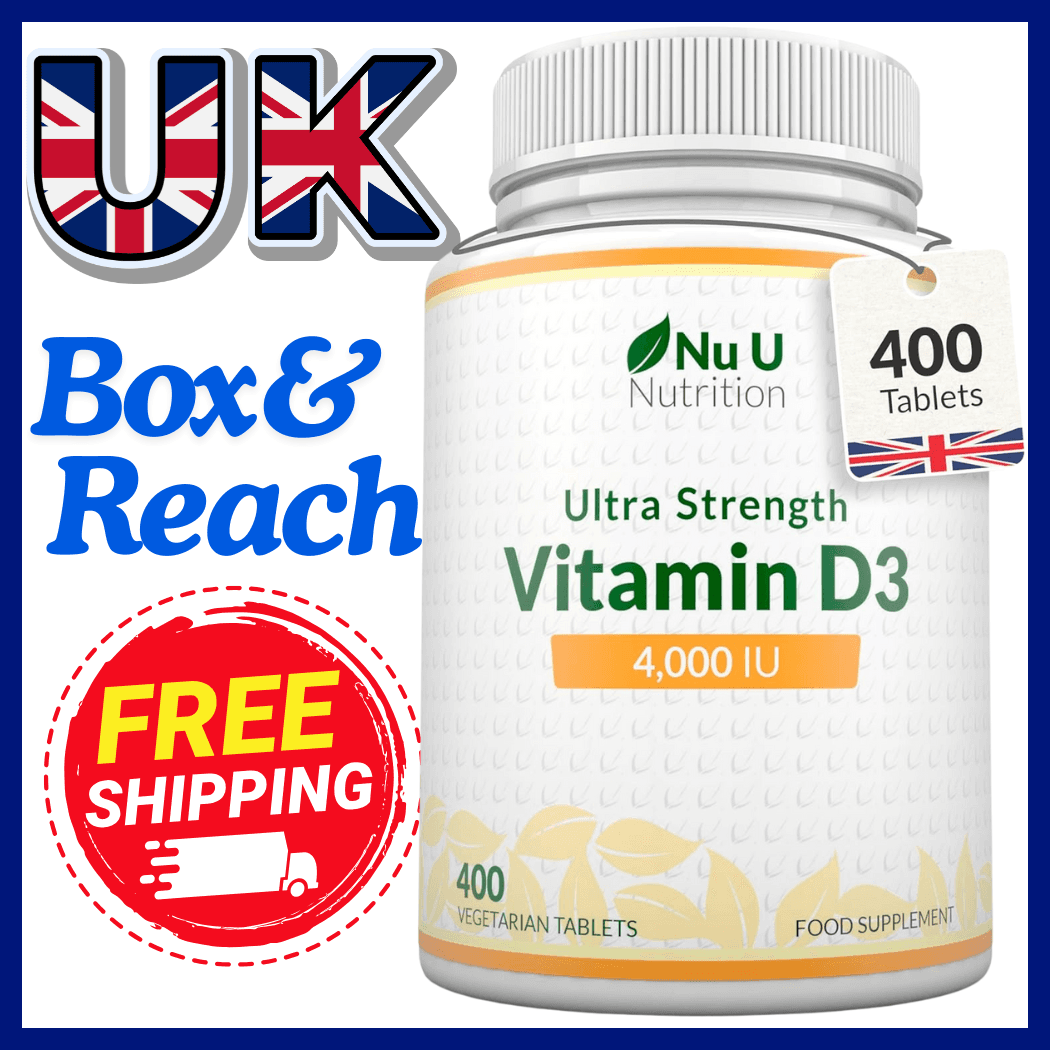 Vitamins d3 k2 Nutrition -4000 IU - 400 Vegetarian Tablets - 13 Month Supply