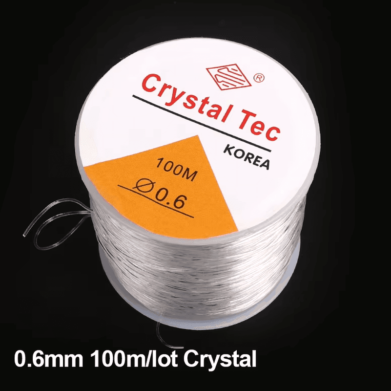 100M Elastic Crystal Beading Thread 0.5mm - 1mm Stretch String DIY Jewelry Cord