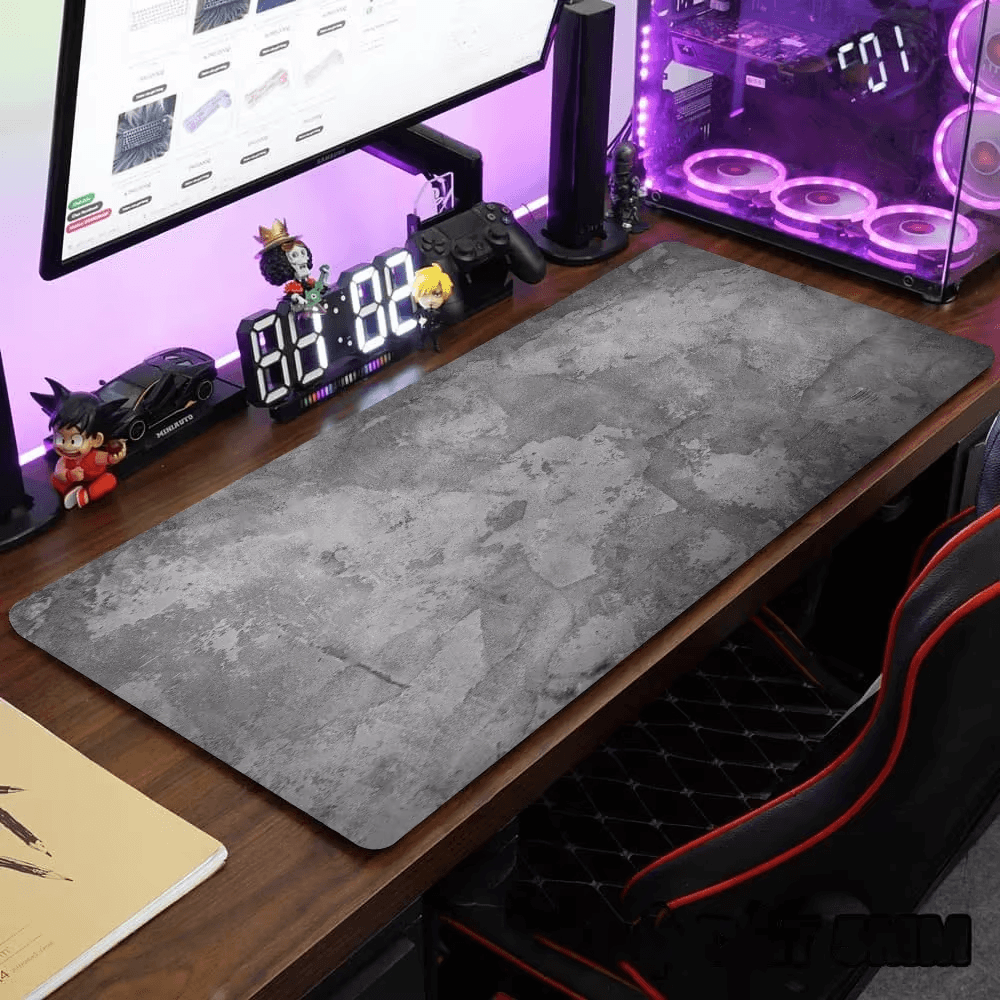 Large 900x400mm Desk Mat XXL Mouse Pad Gaming Keyboard Grey UK