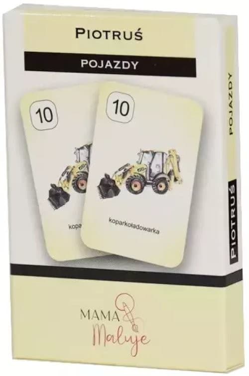 5904673762713 Karty Piotruś - Pojazdy Mama Maluje