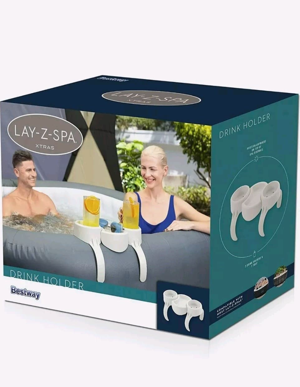 BESTWAY ▪︎ Lay-Z-Spa Hot Tub ▪ Drinks Holder Snack Tray Inflatable Spa Accessory