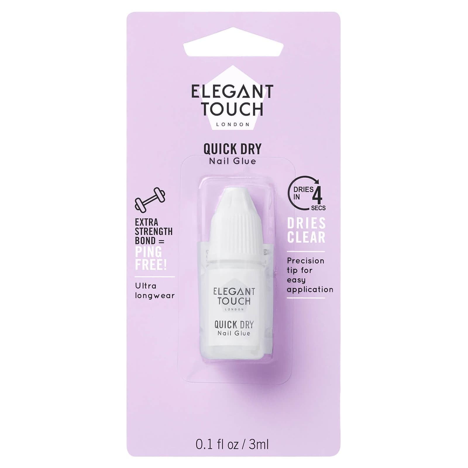 Elegant Touch - Protective Clear Nail Glue 3ml (4002004)
