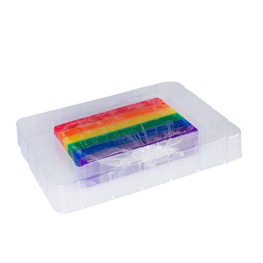 Striped Rainbow Design Soap Fabulous Bright Vibrant Colours Soft Candy Scent