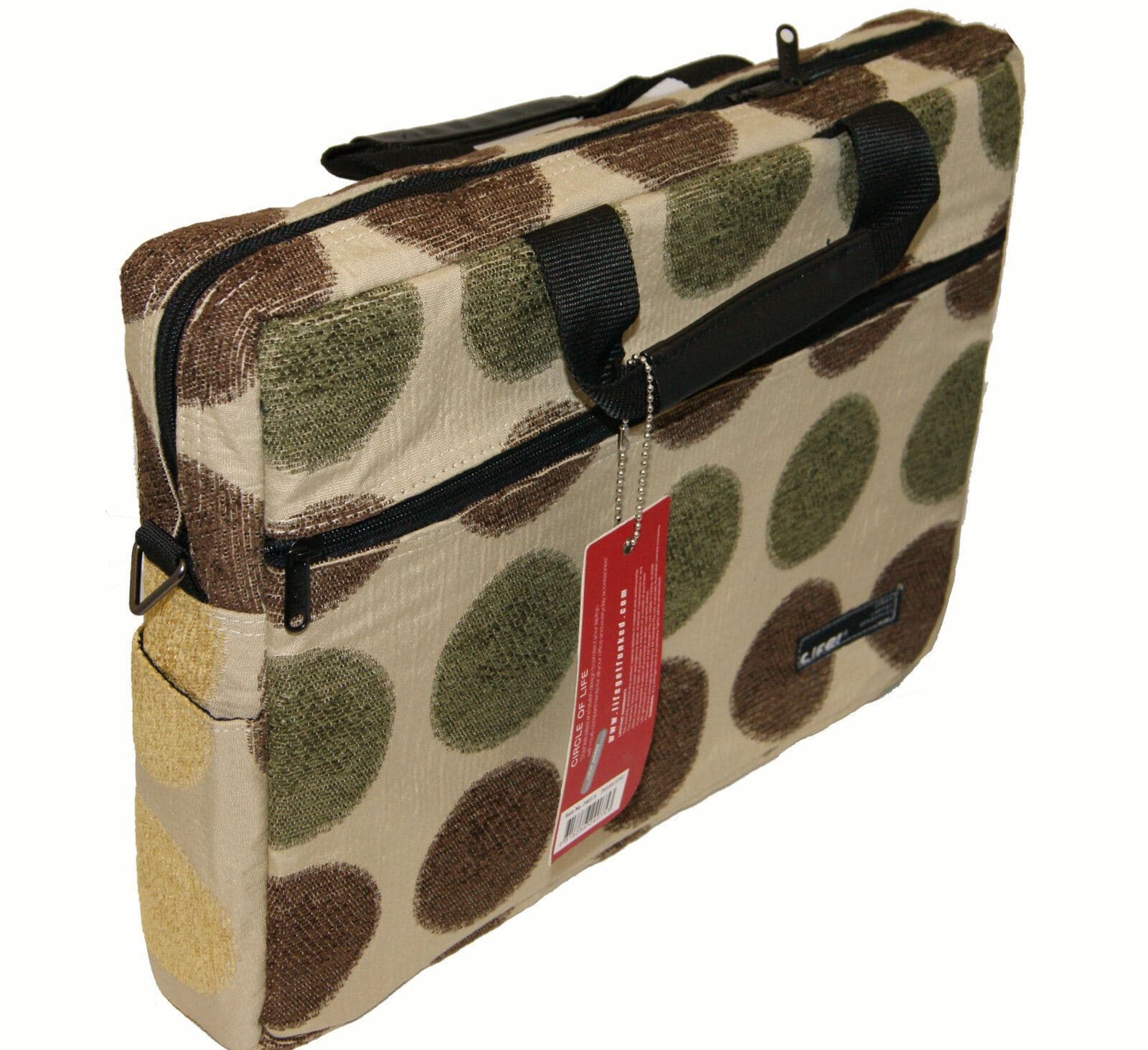 Retro 1970s Laptop Messenger Cross Body Shoulder Bag with Meeting Pad.