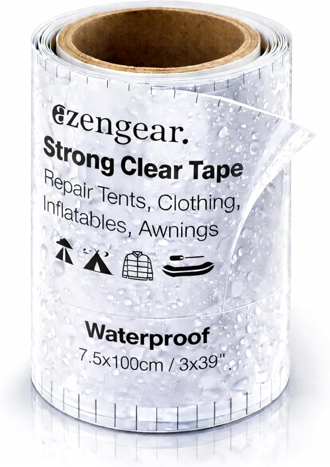 Clear Waterproof Tape Patch Repair Kit for Tents Air Mattress PVC Awnings