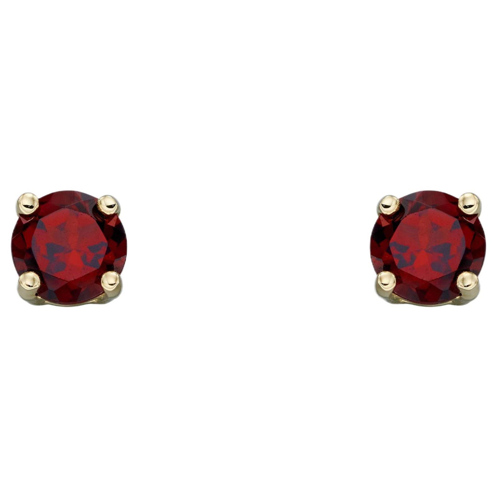 Elements Gold GE2326 Birthstone Stud Earrings in 9ct Gold