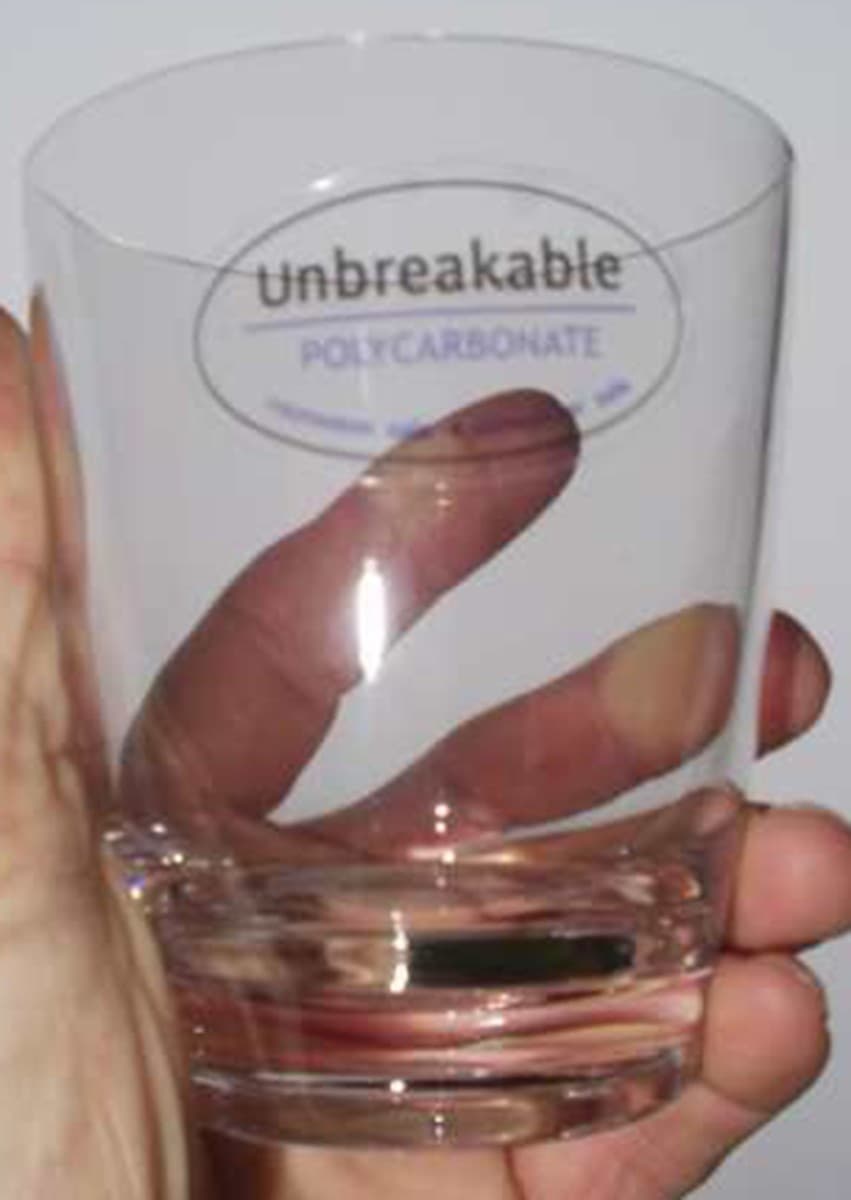 2 Flamefield Short Tumbler 10oz / 0.29 lt Polycarbonate Break Resistant Glasses