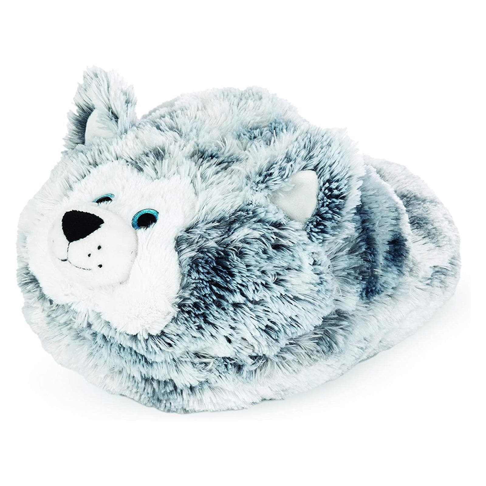 Foot Warmer Slipper Kids/Adults Plush Husky Dog s Animal Cuddly Cushion One Size