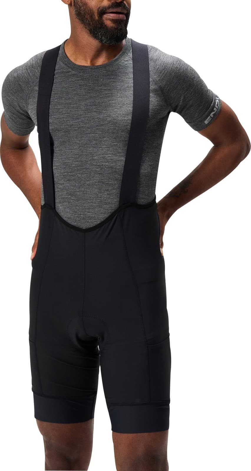 Endura Loop Mens Bib Shorts Black Cycling Padded Bike Ride Cycle Bibshorts