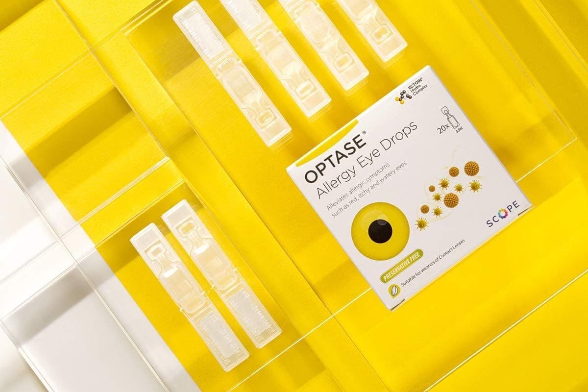 NEW Optase eye allergy drops suitable for children and contact lenses 20x0.5ml