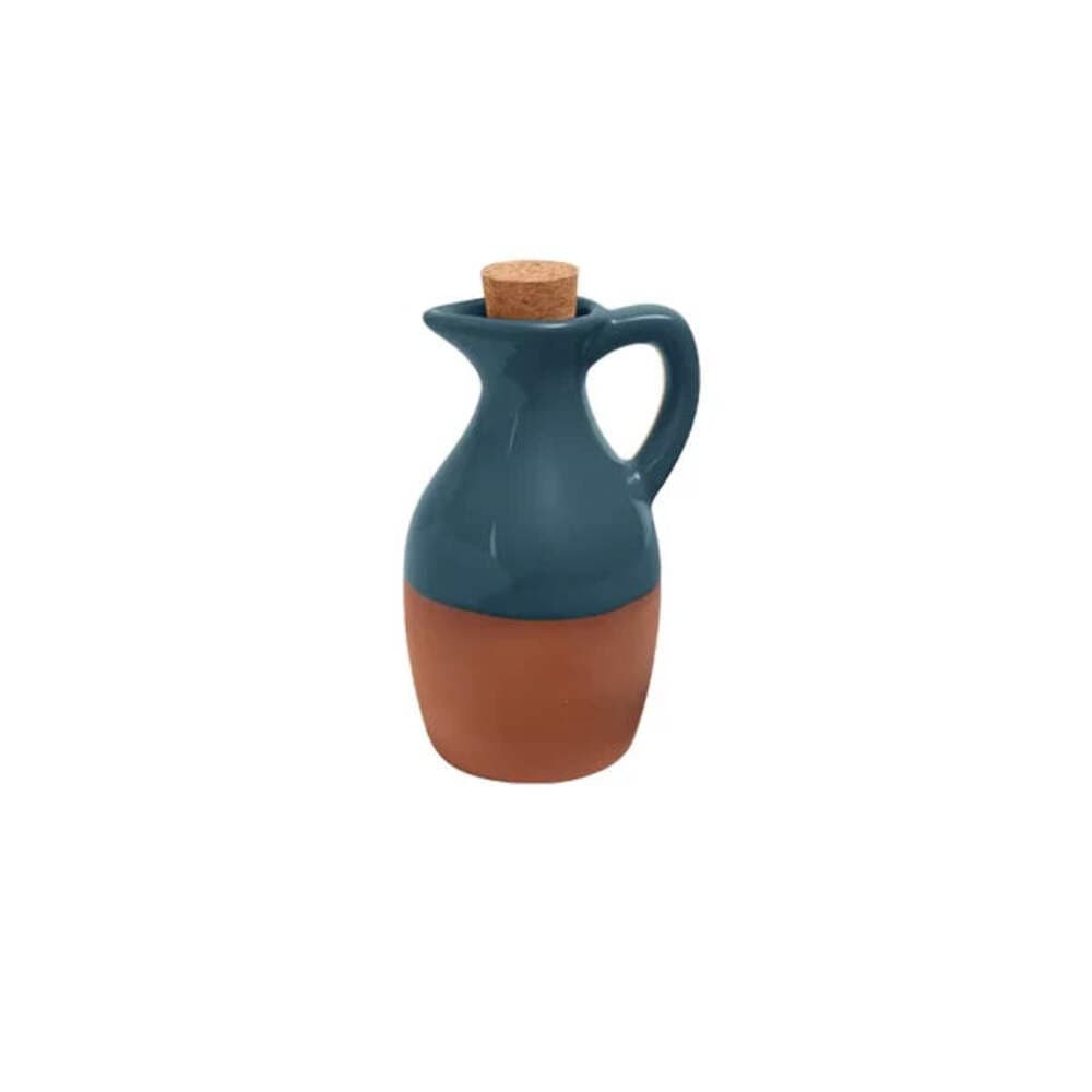 Dexam 150ml Ink Blue Glazed Terracotta Oil Drizzler - 16050215