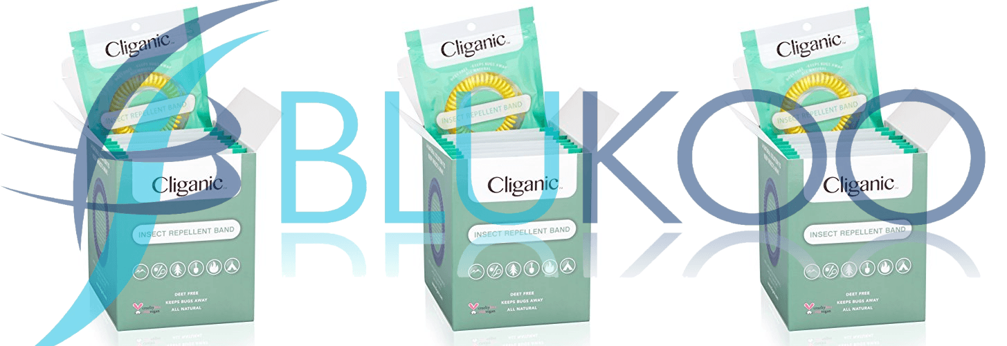Cliganic Repellent Bands EVA Bracelets - 1 box (Pack of 3)