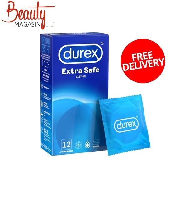 Durex Extra Safe Condoms 56mm Transparent Extra Lubricated 1 PACK (12 Nos)