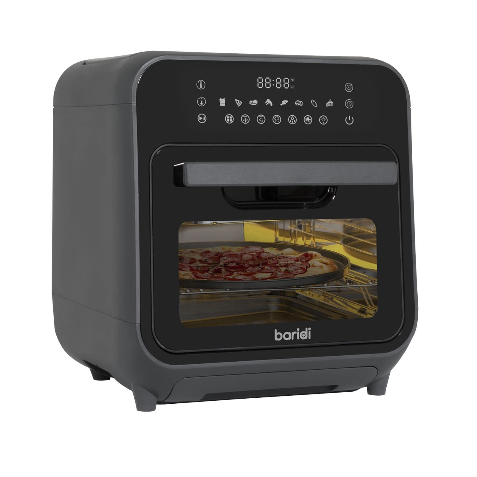 Baridi Steam Air Fryer Oven Self-Cleaning 8 Preset Programs 1635W 15L - DH171