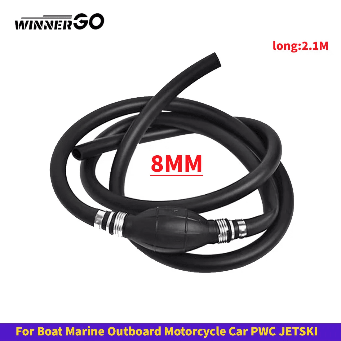 FOR Seadoo JETSKI PWC Hand Fuel Pump Line Rubber Aluminum Hand Primer Bulb Diese