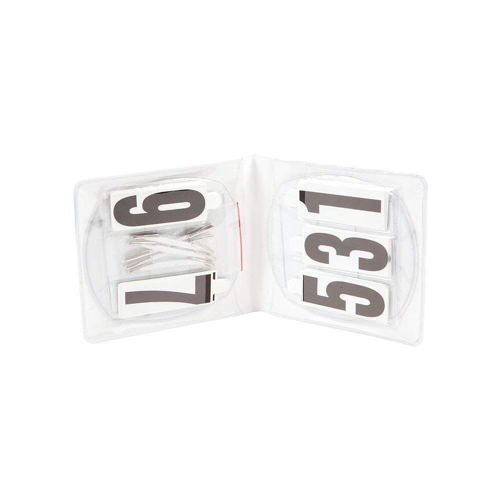 Roma Deluxe Oval 3 Number Holder (Pack Of 2)One Size White WB685