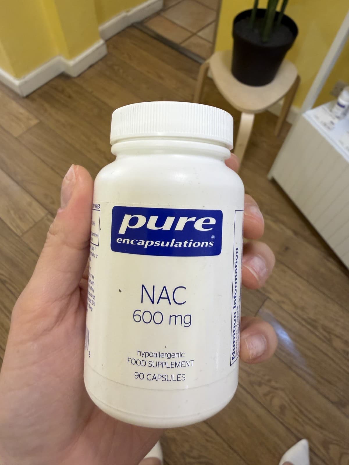 Pure Encapsulations NAC 600 mg (N-Acetyl-L-Cysteine)