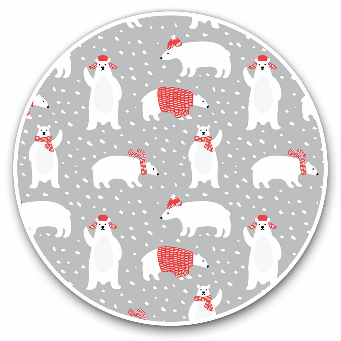 2 x Vinyl Stickers 7.5cm - Cute Polar Bear Animal Xmas Cool Gift #3809