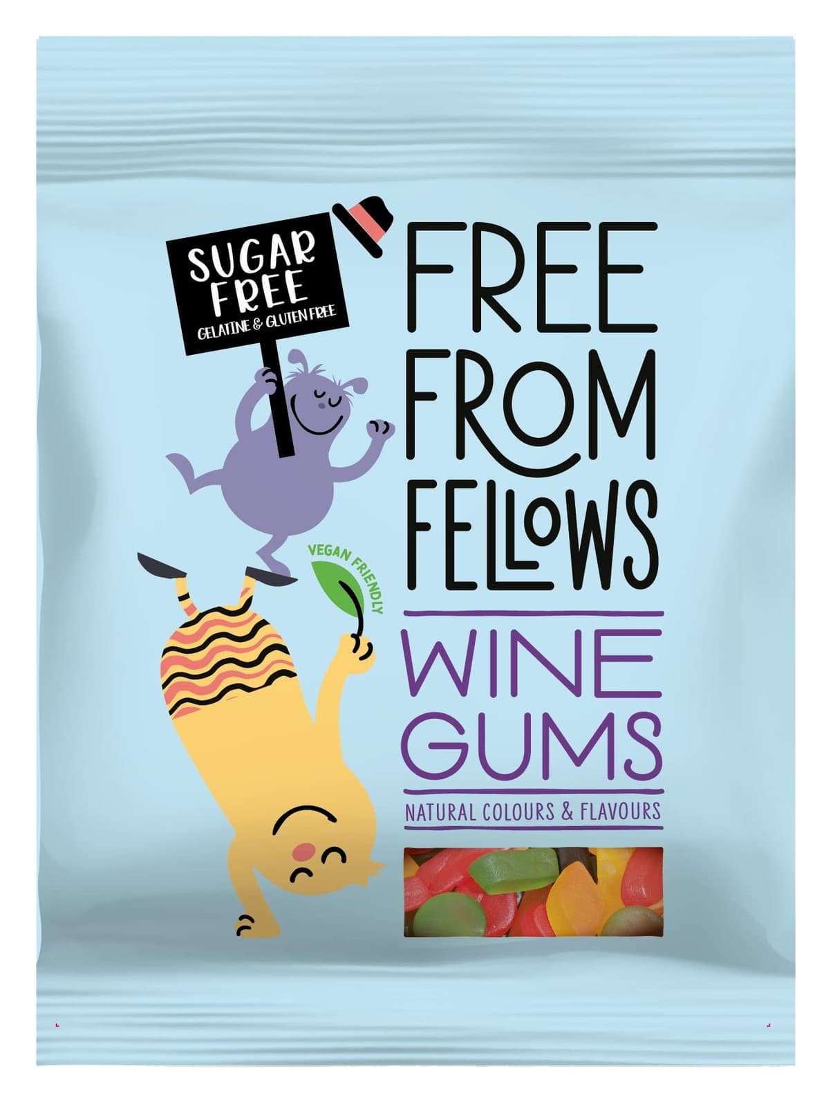 Free From Fellows Wine Gums 70g