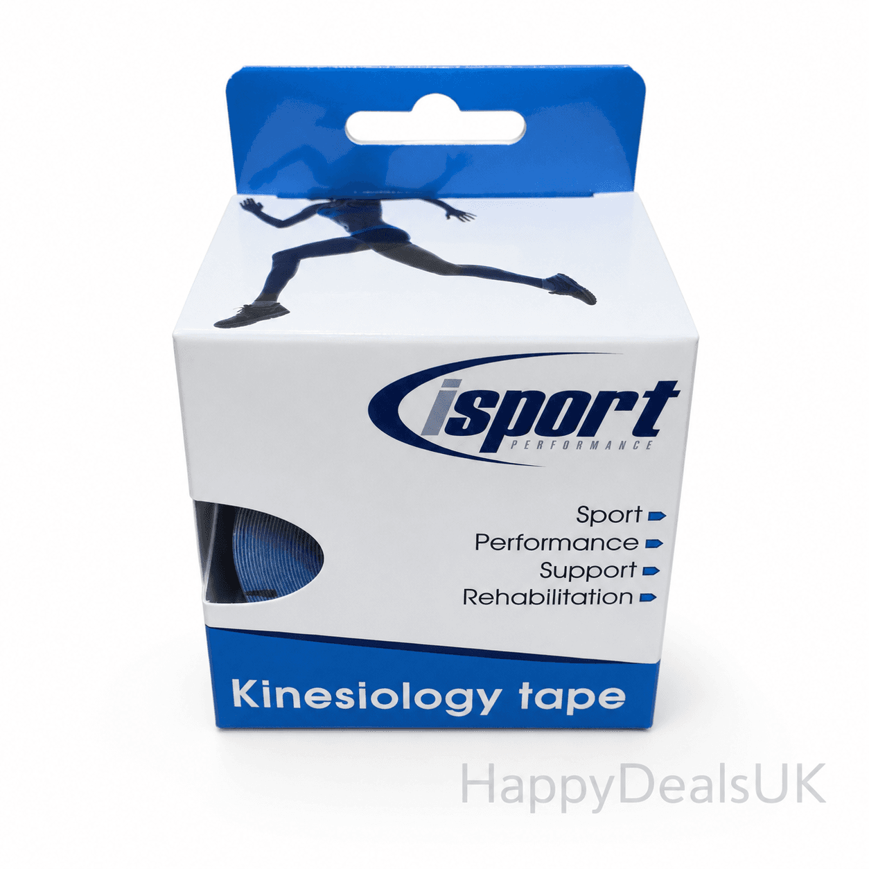 iSport Kinesiology Tape Blue 5cm x 5m Sports Physio Support 1 Roll
