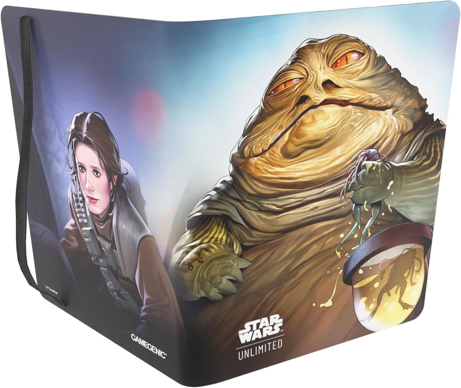 GAMEGENIC STAR WARS UNLIMITED 18-POCKET ALBUM - LEIA ORGANA and JABBA THE HUTT