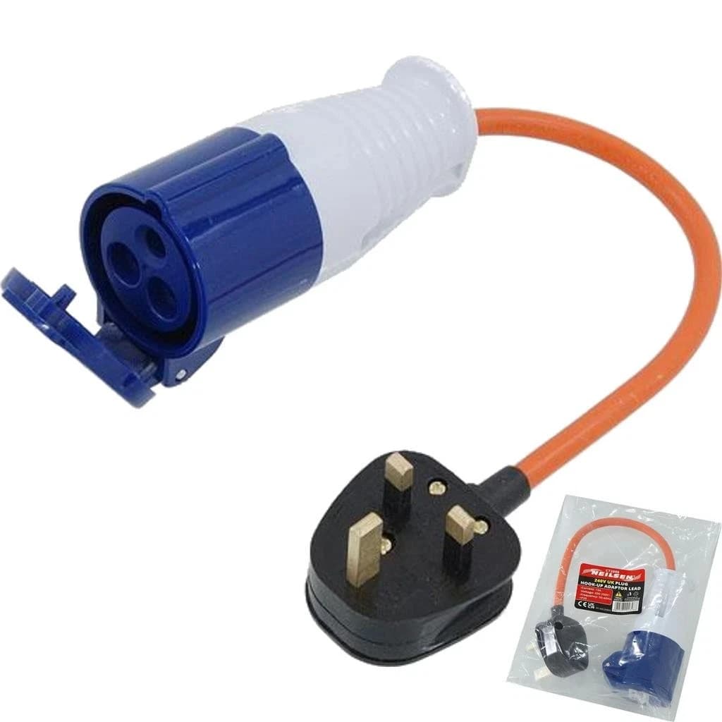 Neilsen Electrical Adaptor 230V 16A UK Plug Socket Connector Heavy Duty CT2898
