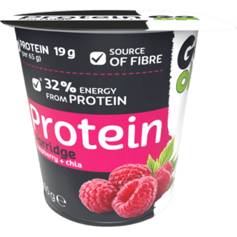 5900617046017 Go On Owsianka Proteinowa z Maliną i Chia w Kubeczku 65g