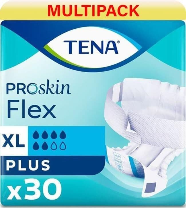 90 x TENA ProSkin Flex Plus | Extra Large | 3 Packs of 30