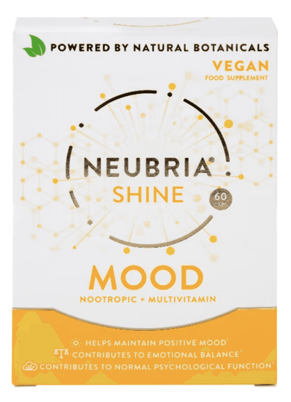 Neubria Shine Mood Nootropic Brain Mind Multivitamin Vegan 60 Capsules rrp £20