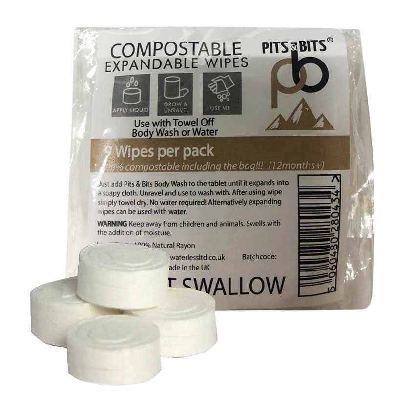 Pits and Bits Expanding Wipes (9 Pack)