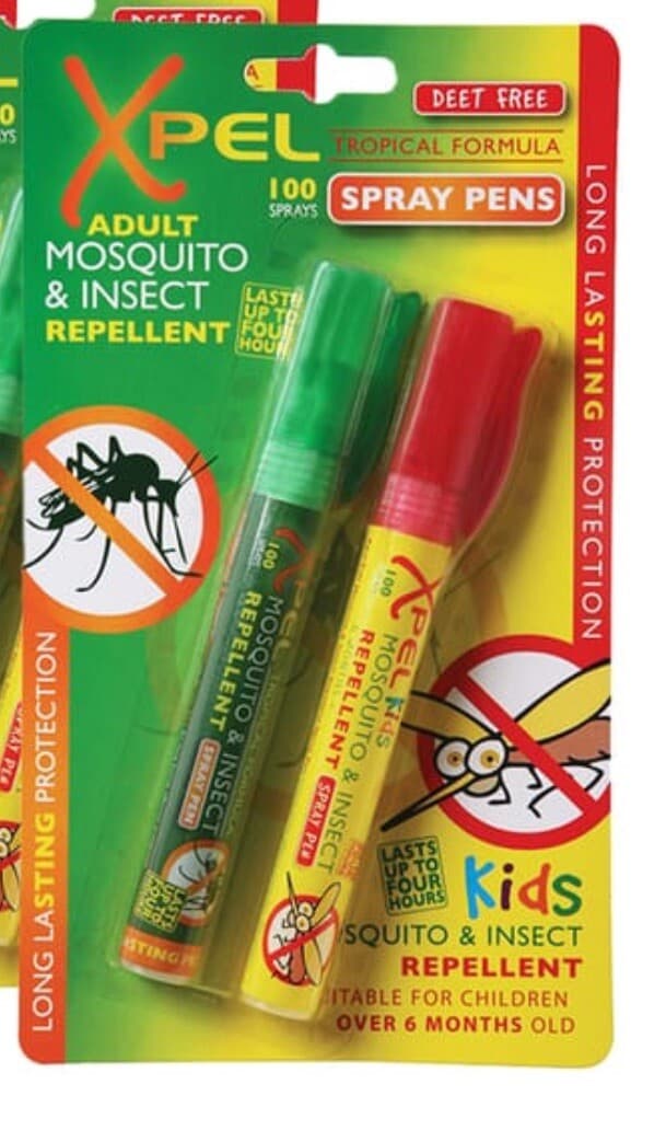 Xpel Adult and Kids Mosquito and Insect Repellent Travel Spray Pens Tropical Formula