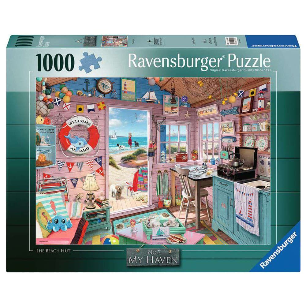 Ravensburger 1000pc My Haven No 7 The Beach Hut Jigsaw NEW / Sealed