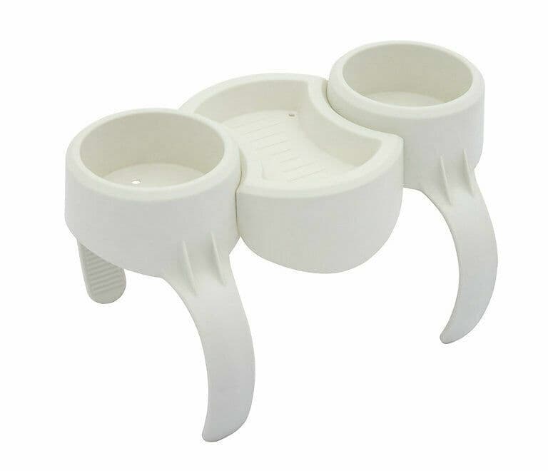 Lay-Z-Spa Hot Tub Drink Holder and Snack Tray Clip Outdoor Bottle Can White