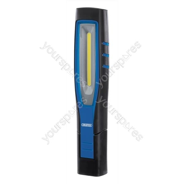 Draper COB/SMD LED Rechargeable Inspection Lamp| 7W| 700 Lumens| Blue| USB-C Cab