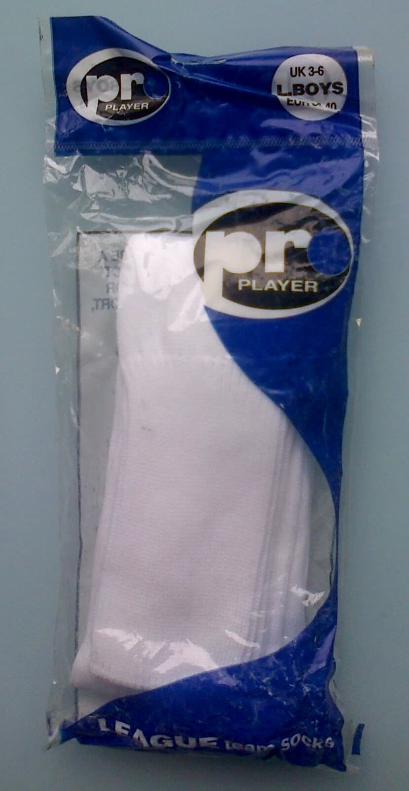 (soc519) Youths Pro Player White Football socks 3 - 6 BNIP