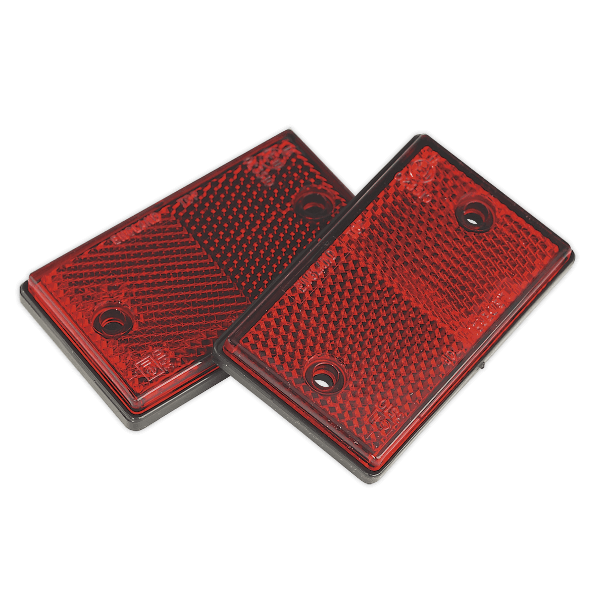 Sealey Reflex Reflector Red Oblong Pack of 2 - TB24